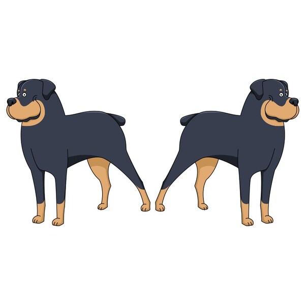 Rottweiler Dog Decal, Dog Lover Decor Vinyl Sticker